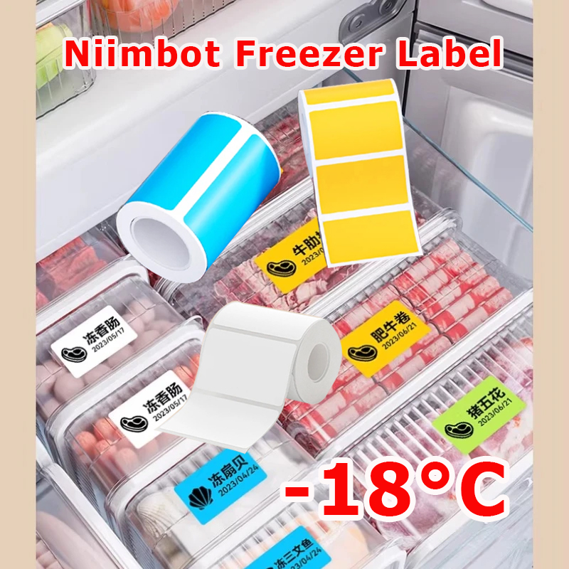 Food Storage Labels - NIIMBOT B1/B21/B31/B203/B3S Freezer Label Paper Low-Temperature