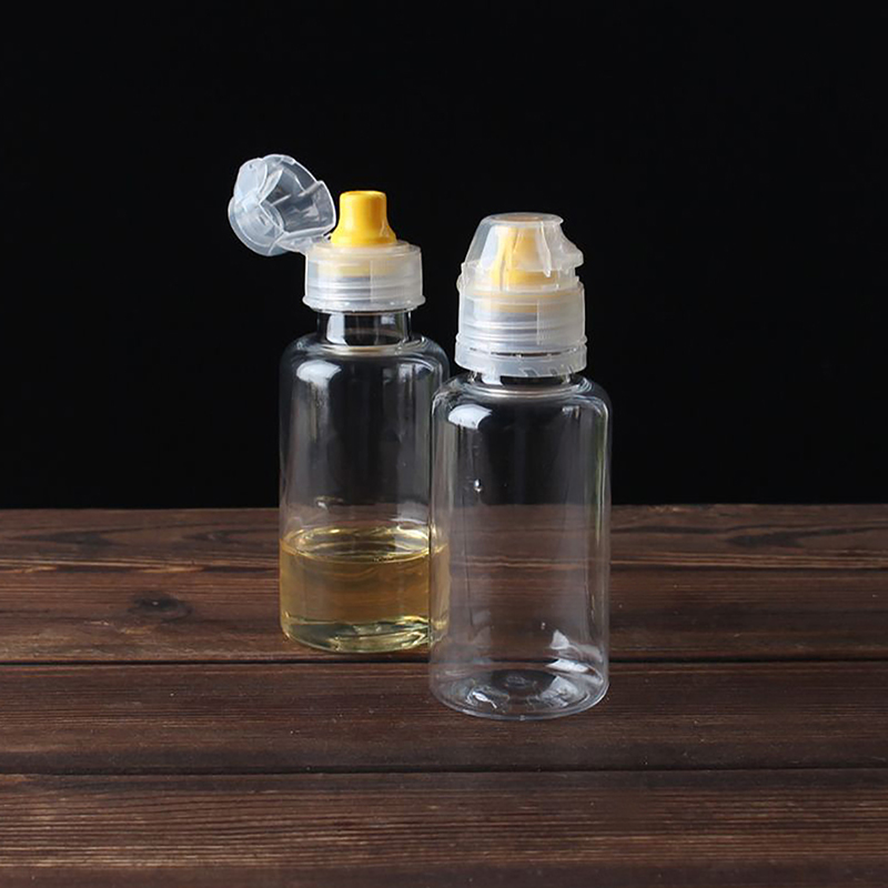 Condiment Squeeze Bottle - 1PC 95ml Transparent Non-Drip Honey Dispenser