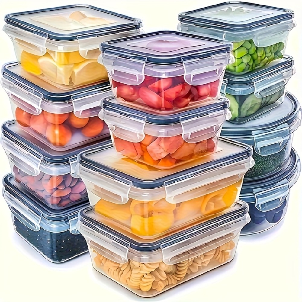 Food Storage Prep Containers - 1PC Airtight Food Storage Container with