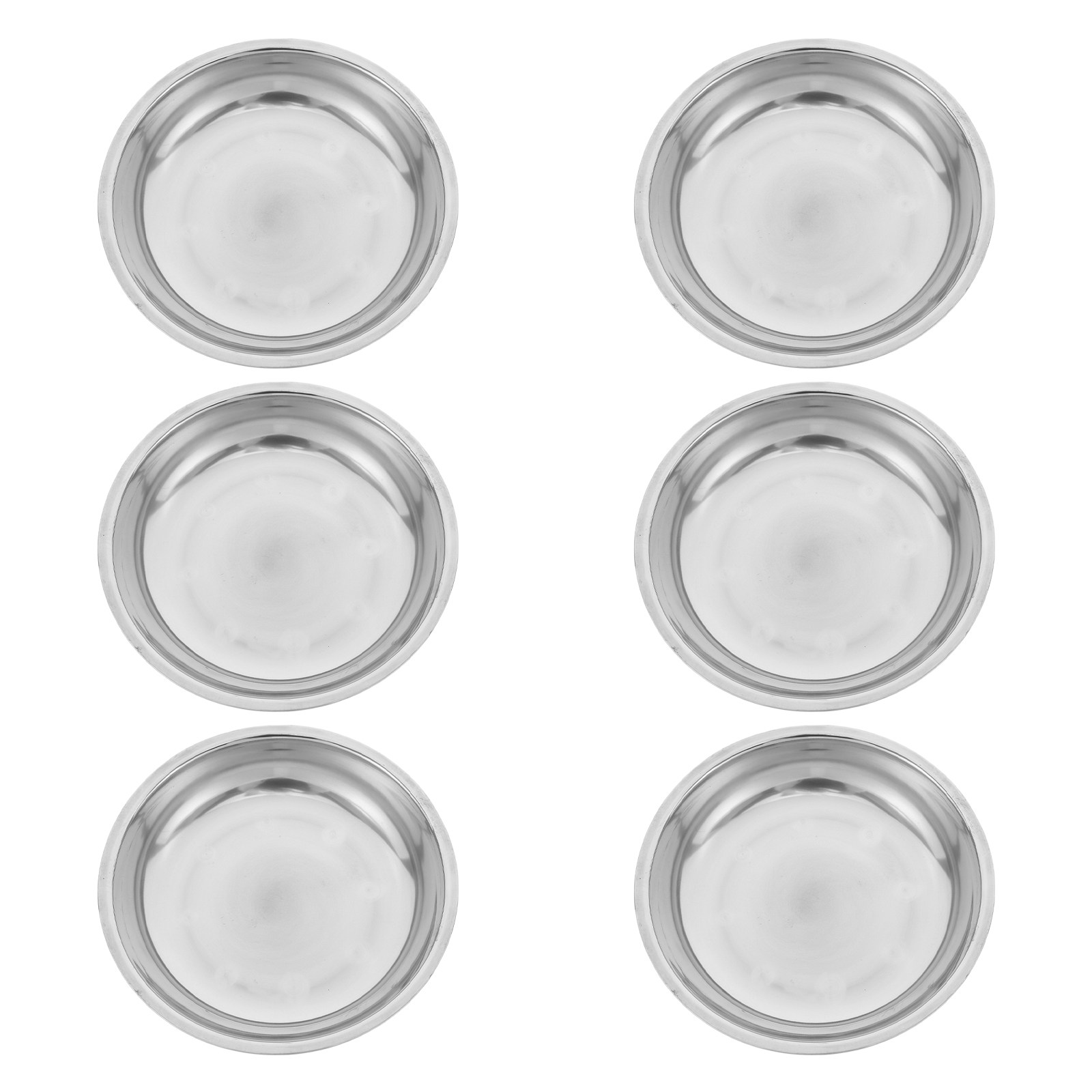 Food Storage Camping - 6Pcs High Quality Stainless Steel Round