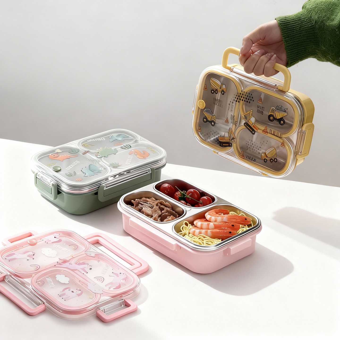 Food Storage Box Large - Large Capacity Cartoon Children Lunch Box