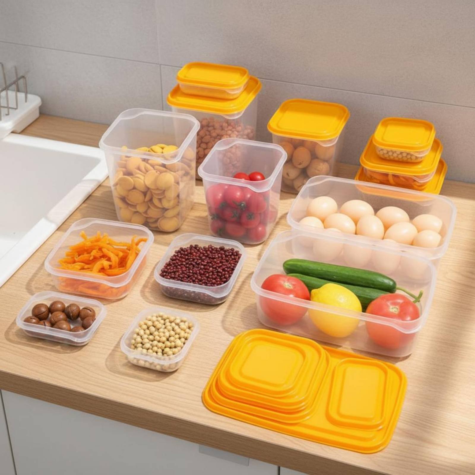 17 Pieces Fridge Storage Box S - Food Storage Containers Plastic Box review and price