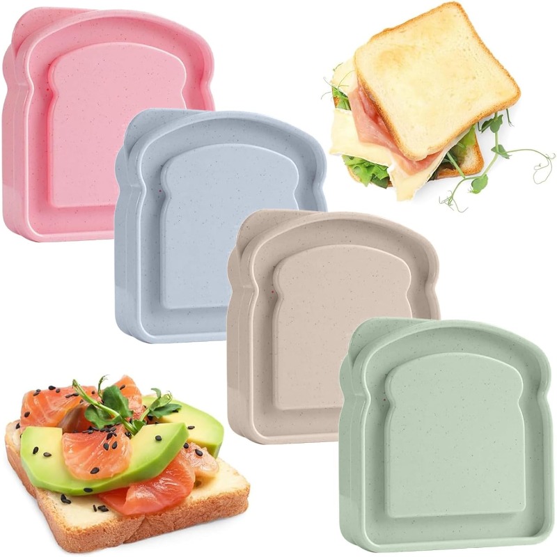 1/4pcs Sandwich Container Lunc - Food Storage Camping review and price