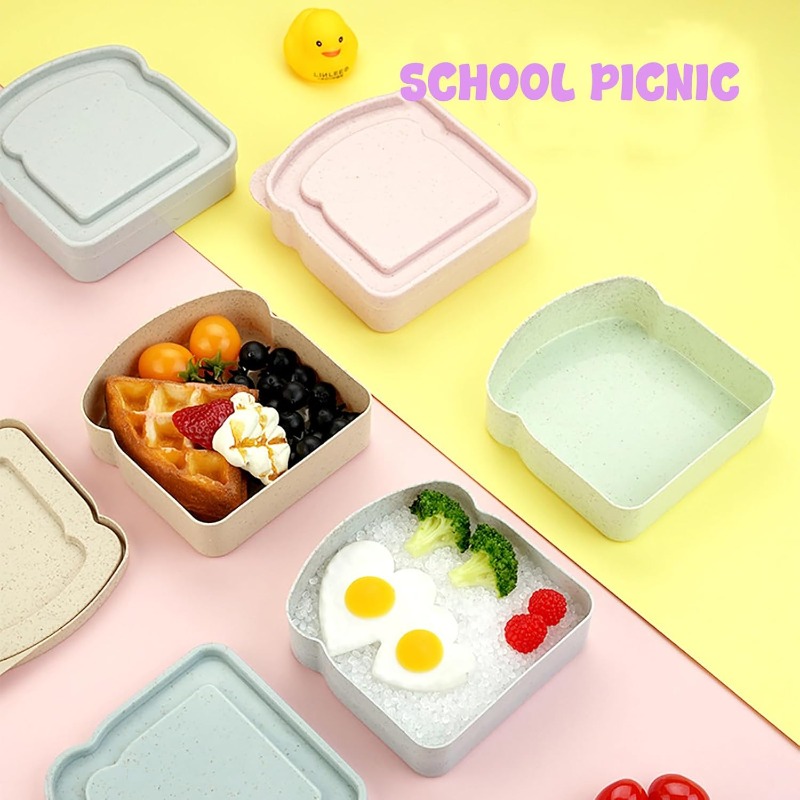 1/4pcs Sandwich Container Lunc - Food Storage Camping review and price
