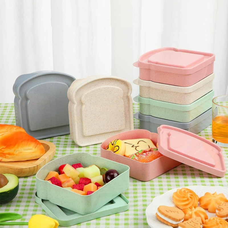 1/4pcs Sandwich Container Lunc - Food Storage Camping review and price