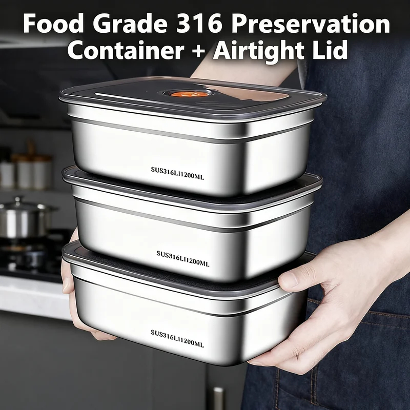 Large Capacity Stainless Steel - Food Storage Camping review and price