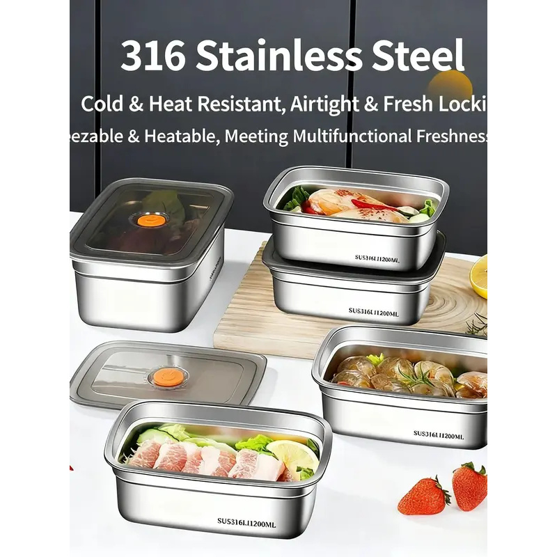 Large Capacity Stainless Steel - Food Storage Camping review and price