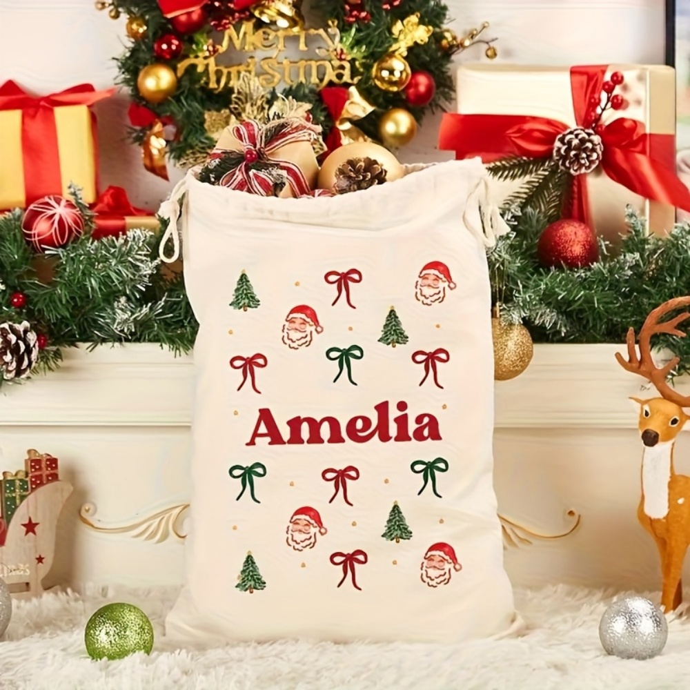 Personalised Simple Santa & Ch - Food Storage Name review and price