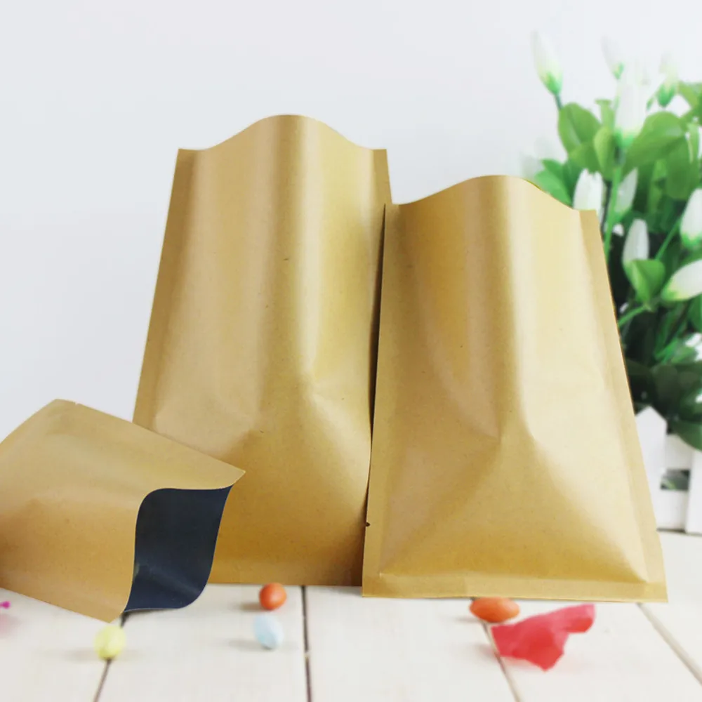 8*12cm Open Top Brown Kraft Pa - Food Storage In Mylar Bags review and price