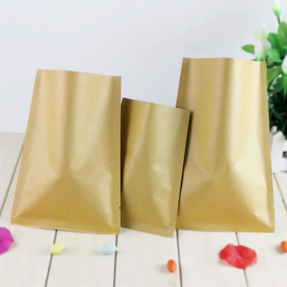 8*12cm Open Top Brown Kraft Pa - Food Storage In Mylar Bags review and price