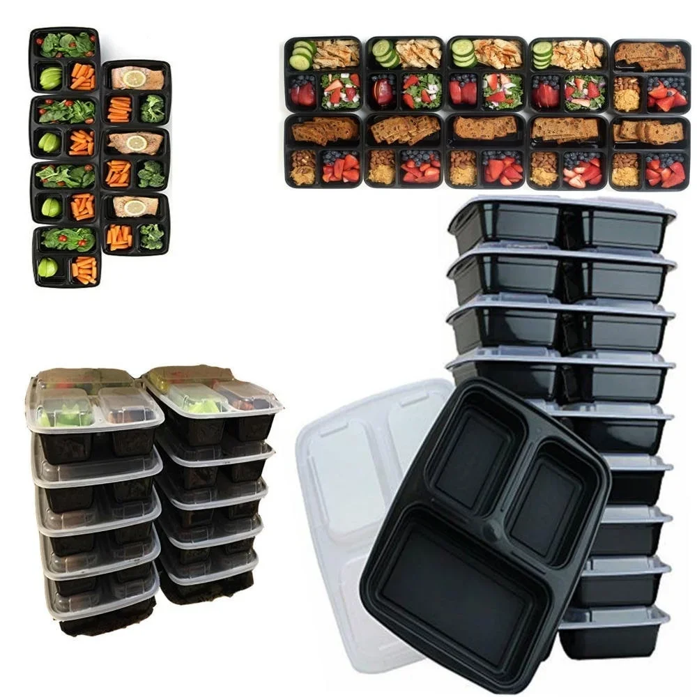7 Pack 3 Compartment Meal Prep - Food Storage Prep Containers review and price