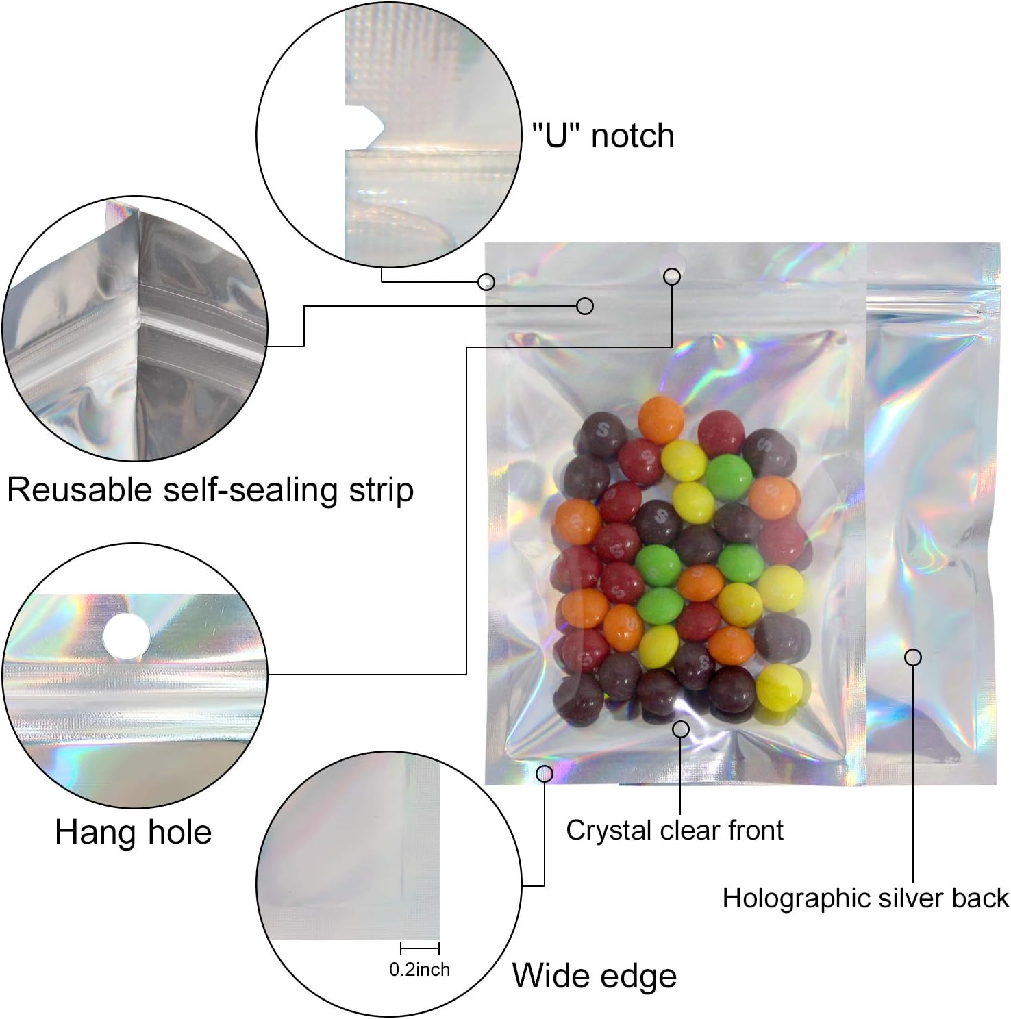 50/10PCS Laser Sealing Bags Pl - Lock And Lock Food Storage review and price