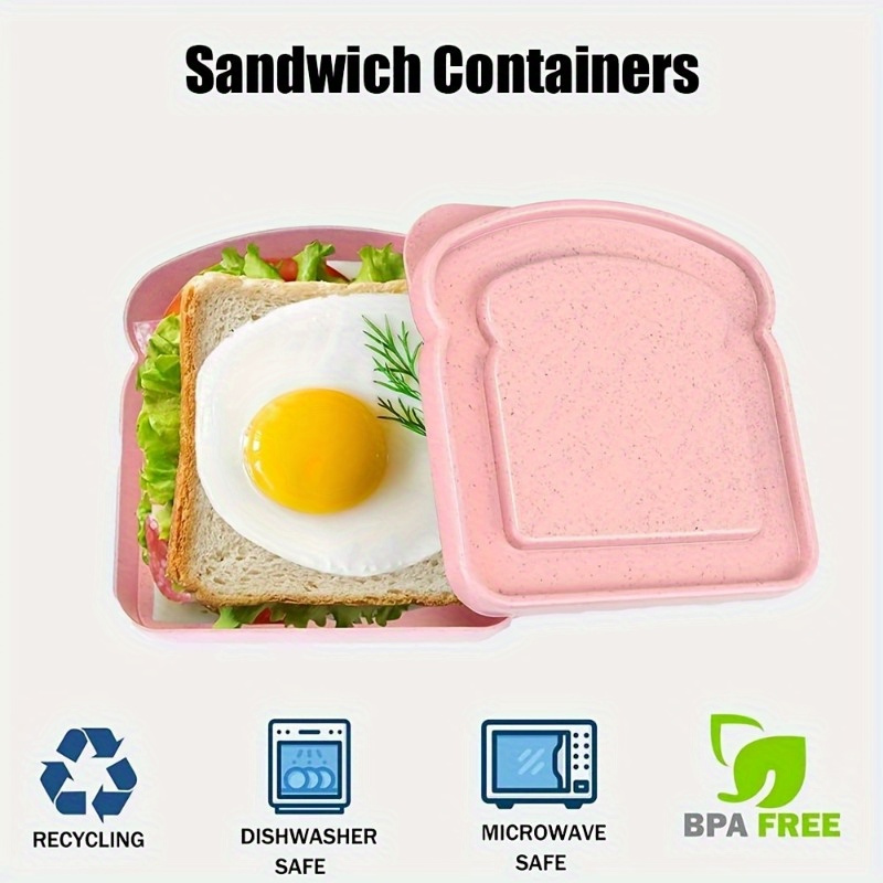 1pc Bento Boxes, Sandwich Cont - Food Storage Containers Plastic Box review and price