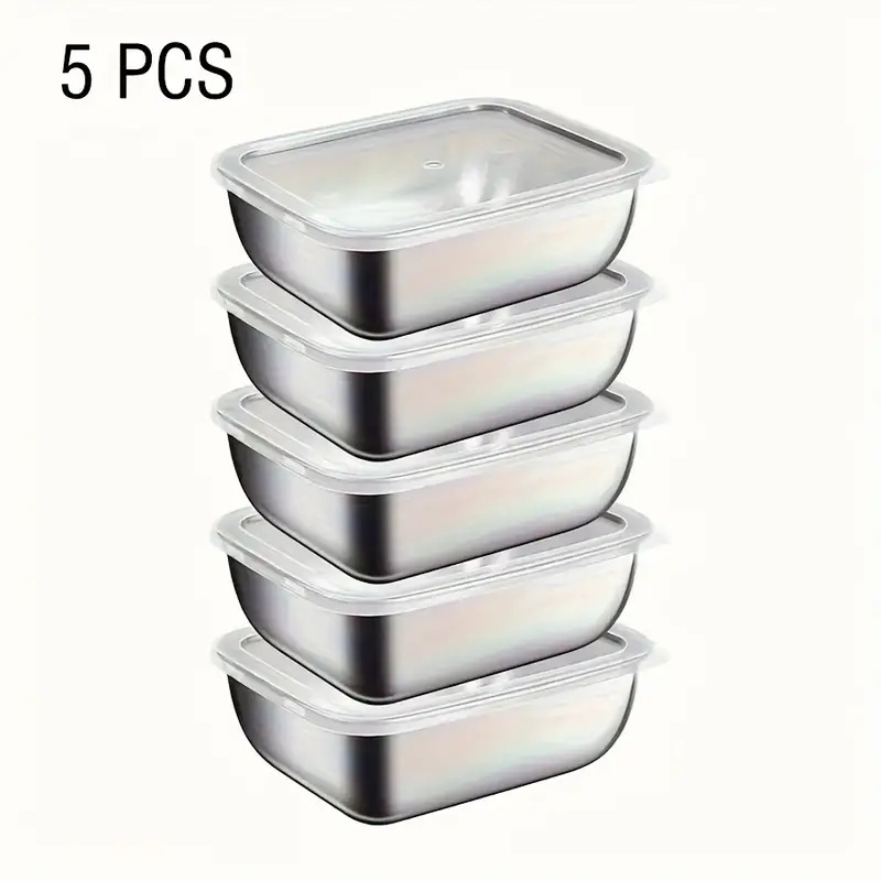 5-Piece Stainless Steel Food S - Food Storage Prep Containers review and price