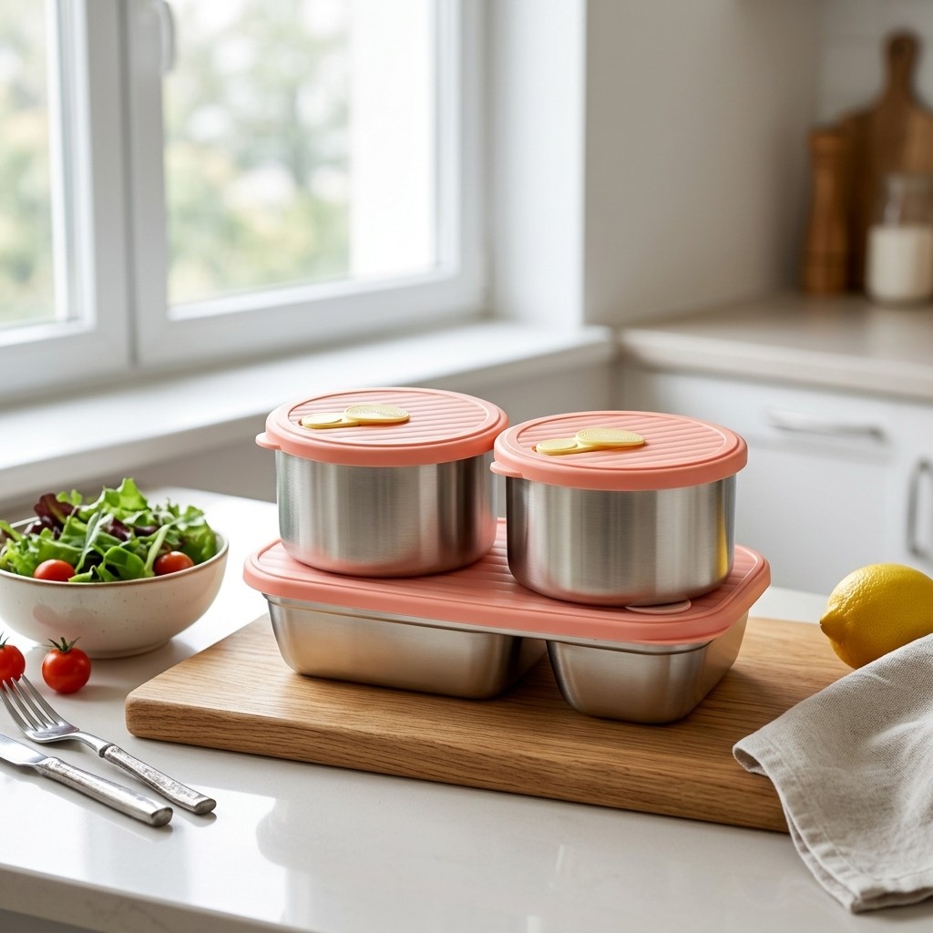 Microwave Safe 304 Stainless S - Food Storage Prep Containers review and price
