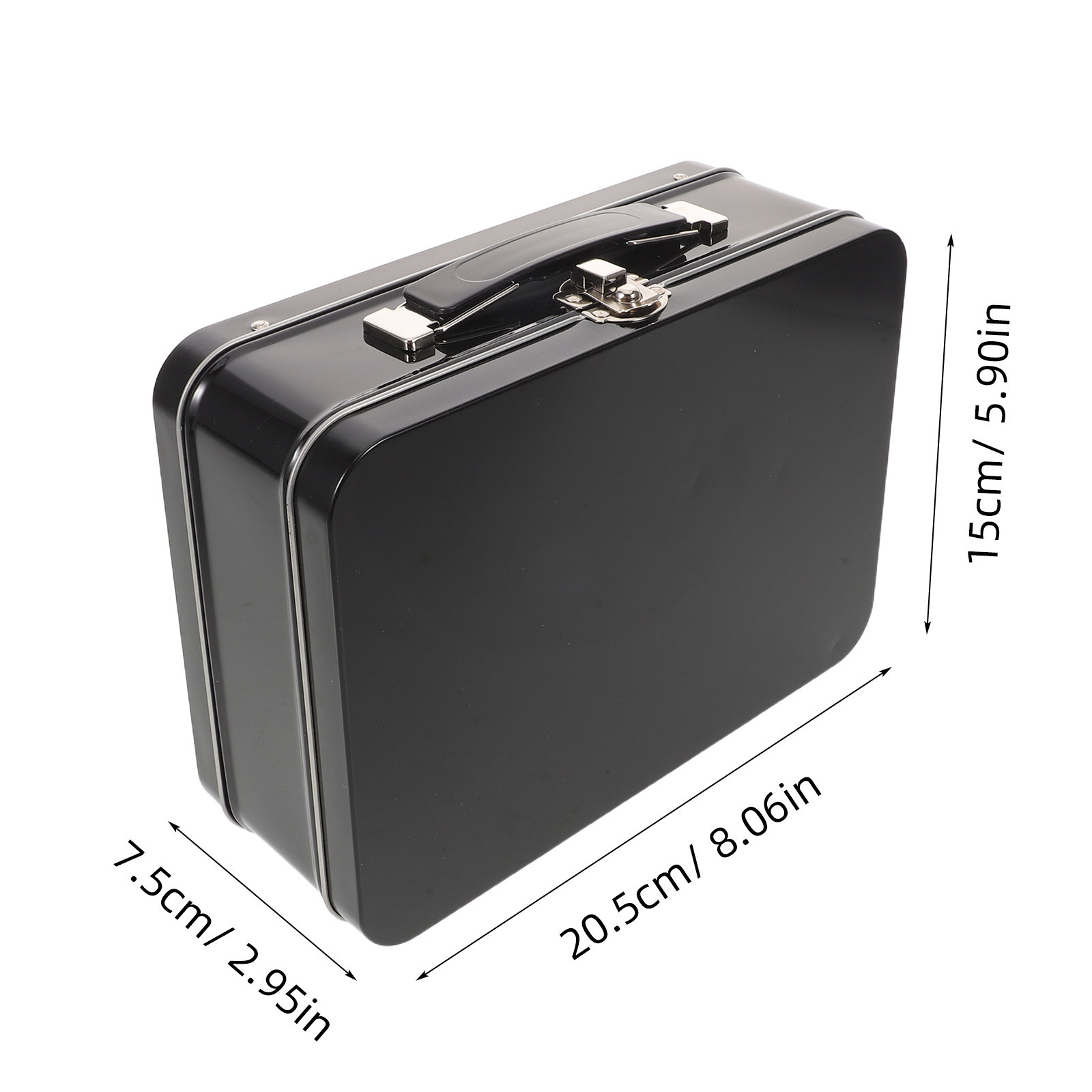 Metal Lunch Tin Rectangular Em - Food Storage Containers Plastic Box review and price