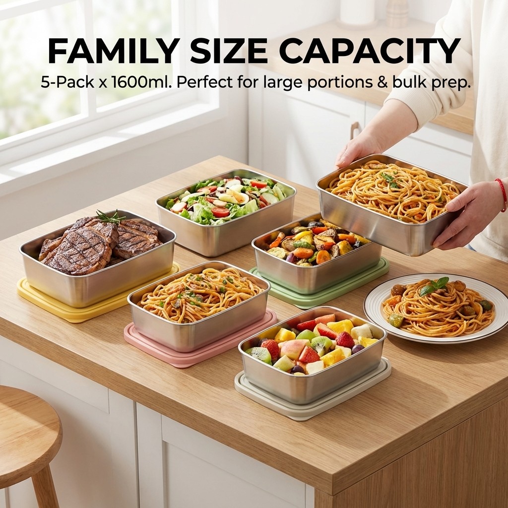 Large Capacity Food Container  - Food Storage Box Large review and price