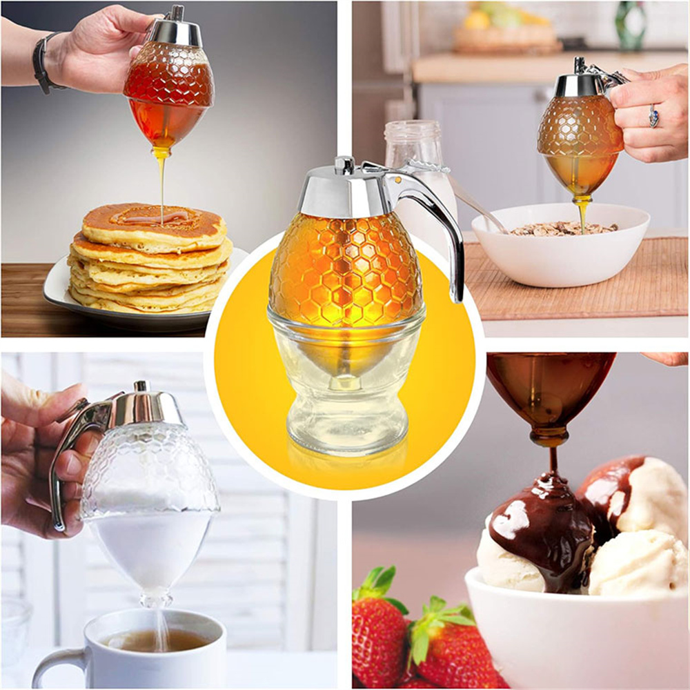 1pc No Drip Honey Dispenser wi - Condiment Squeeze Bottle review and price