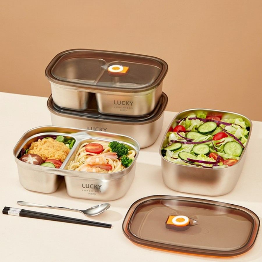 Portable 304 Stainless Steel B - Food Storage Box Large review and price