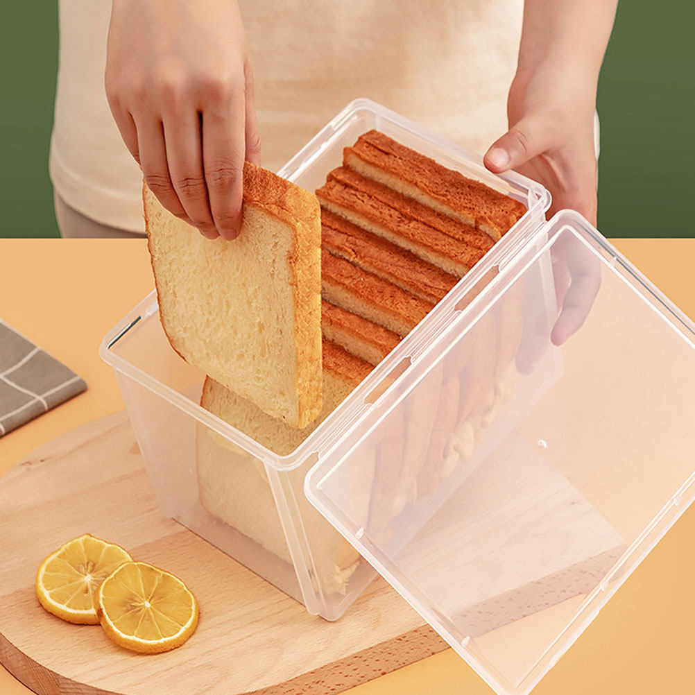 Food Grade Plastic Bread Stora - Food Storage Containers Plastic Box review and price