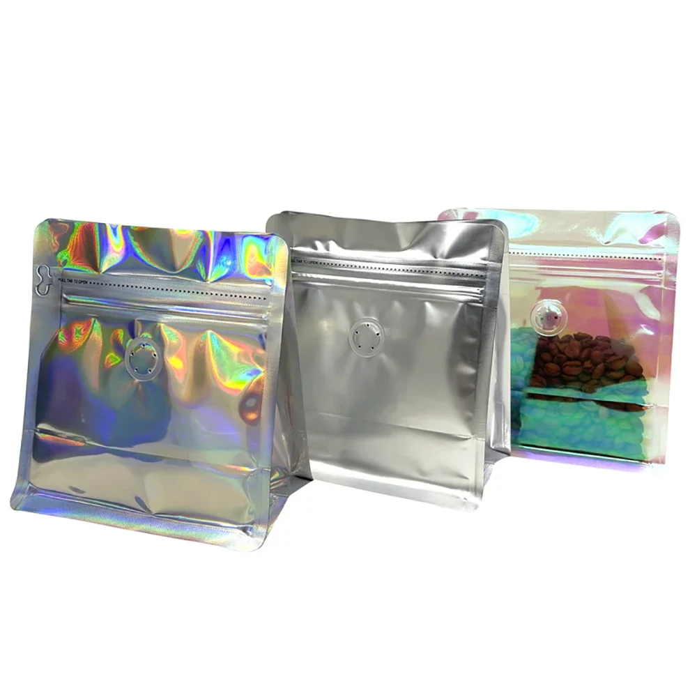 100pcs Pink Rainbow Laser Holo - Food Storage In Mylar Bags review and price