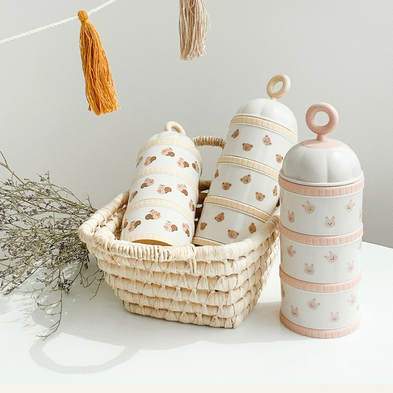 Cute Bear Milk Powder Box Baby - Food Storage 1 Year review and price