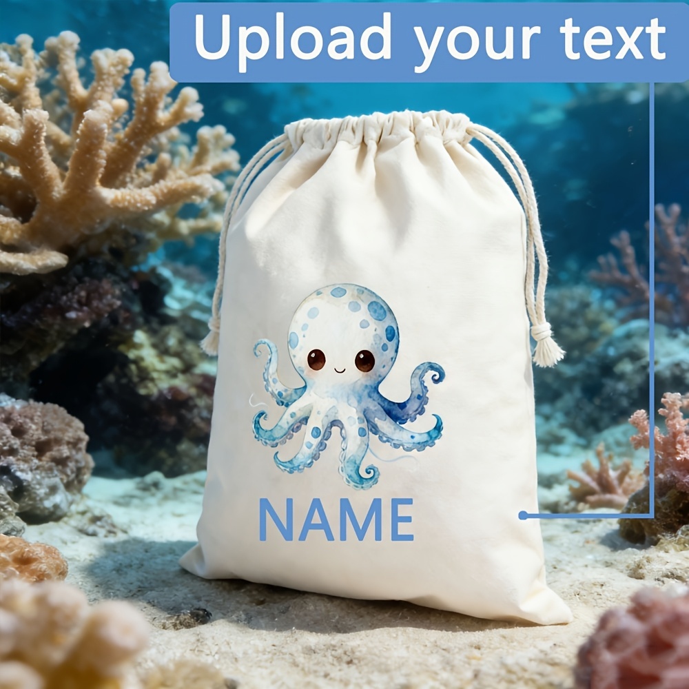 Cute Octopus Custom Name Draws - Food Storage Name review and price
