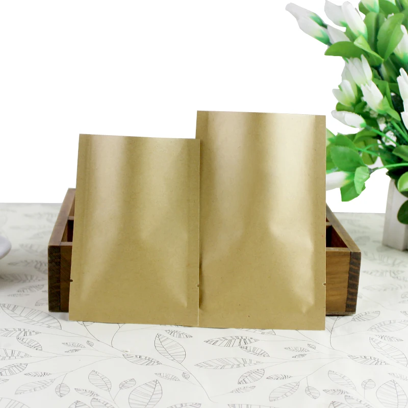 8*12cm Open Top Brown Kraft Pa - Food Storage In Mylar Bags review and price