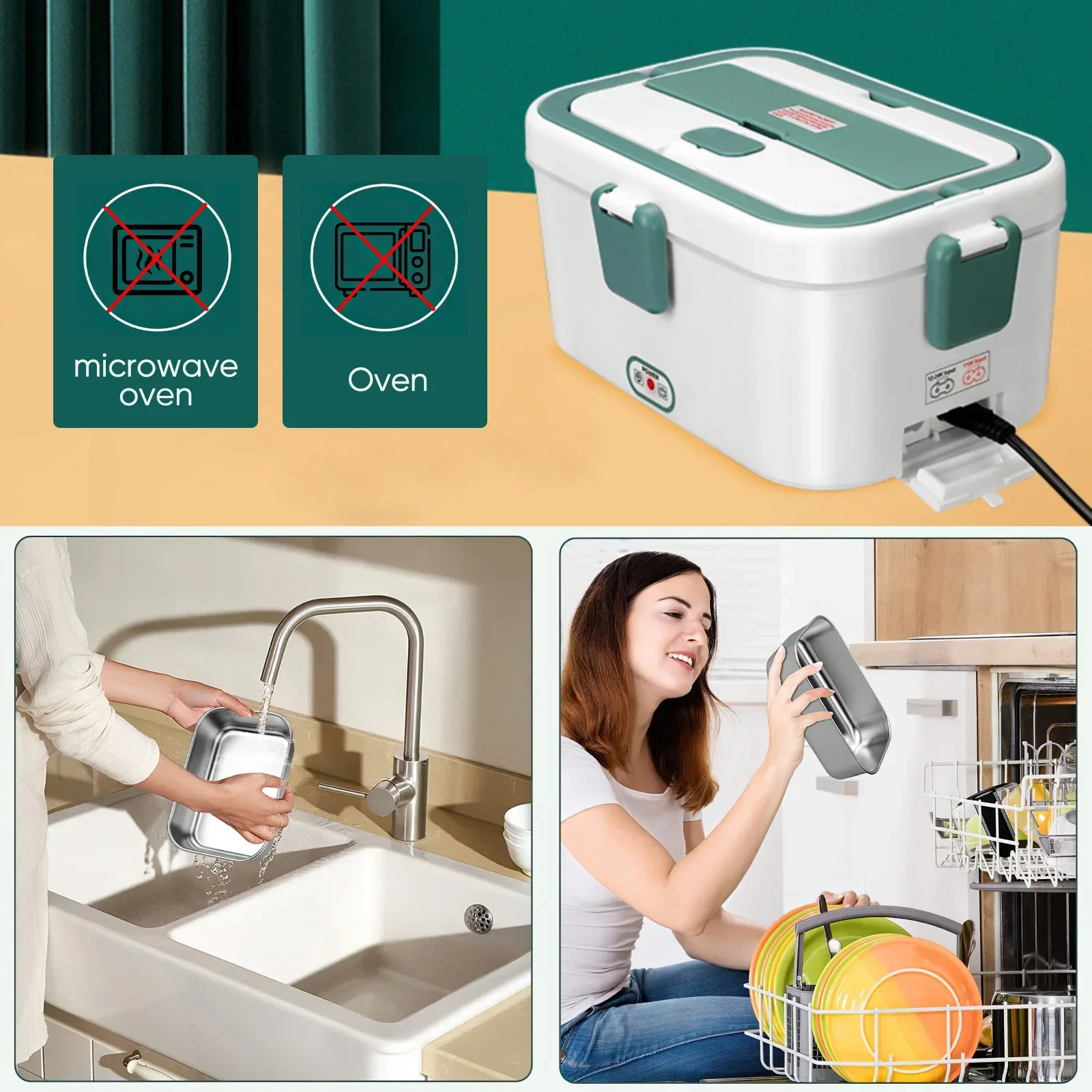 Electric Lunch Box Food Warmer - Food Storage Camping review and price