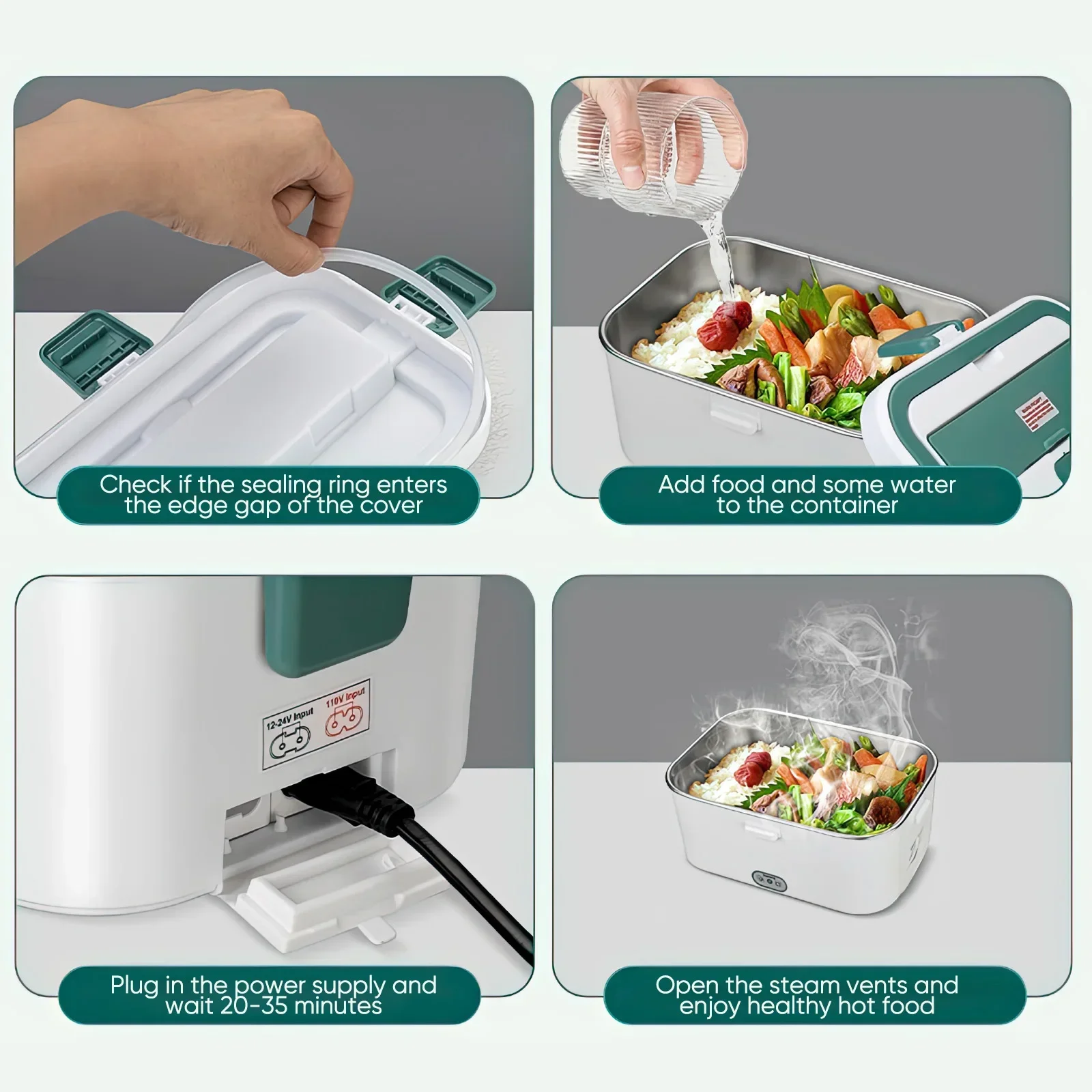 Electric Lunch Box Food Warmer - Food Storage Camping review and price