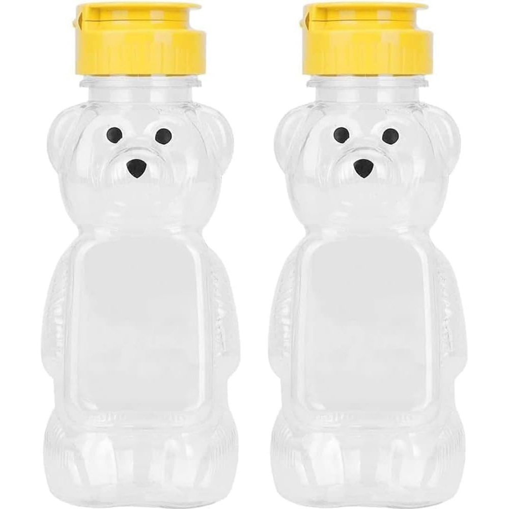 2PCS Plastic Bear Honey Bottle - Condiment Squeeze Bottle review and price