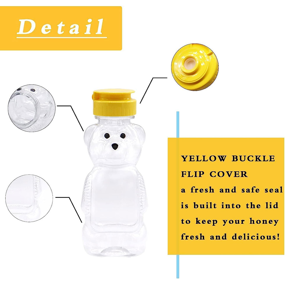 2PCS Plastic Bear Honey Bottle - Condiment Squeeze Bottle review and price