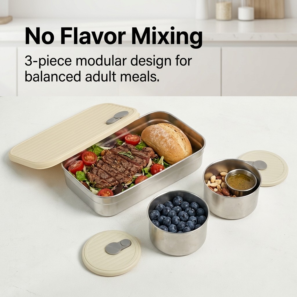 Microwave Safe 304 Stainless S - Food Storage Prep Containers review and price