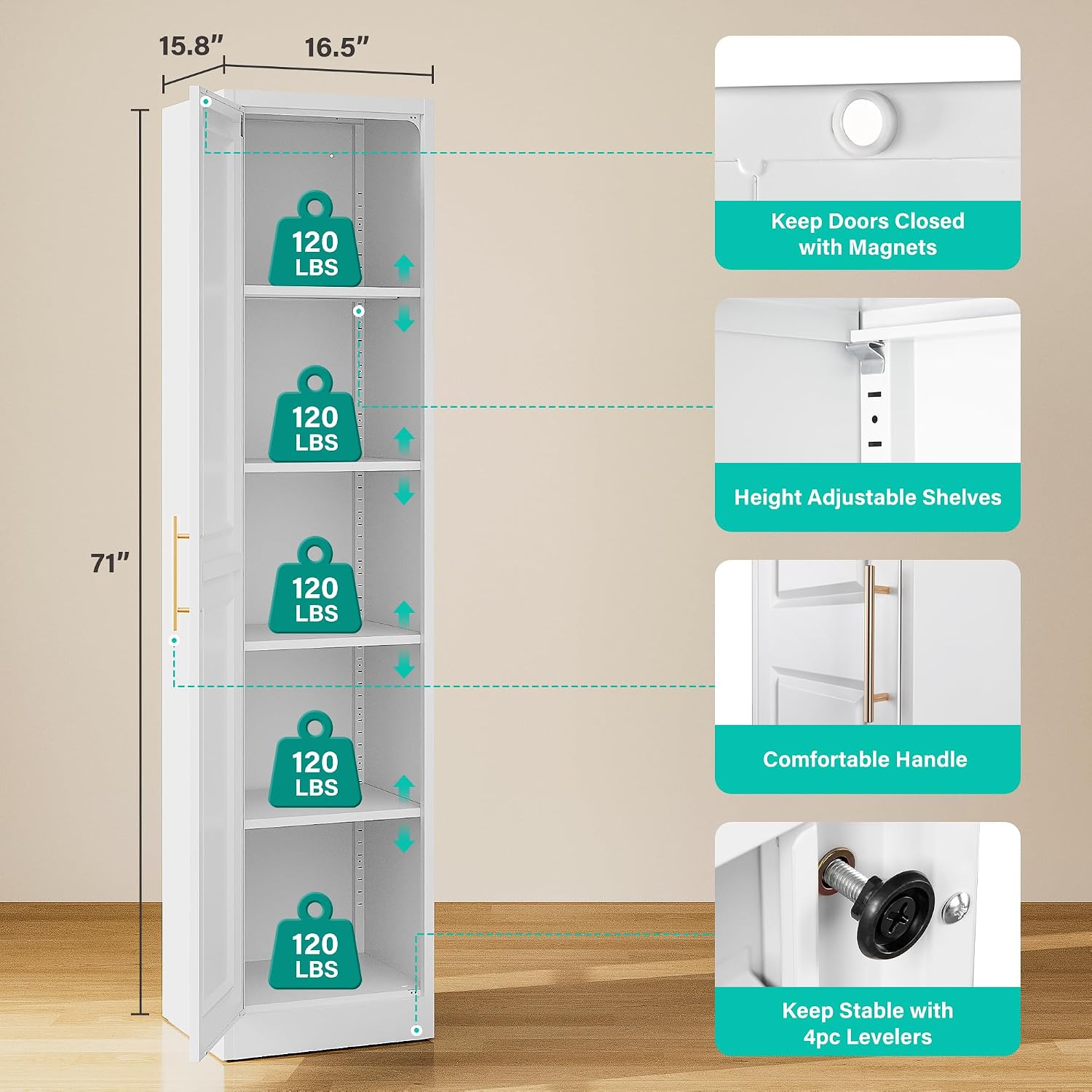 Tall Narrow Storage Cabinet Wi - Food Storage Box Large review and price
