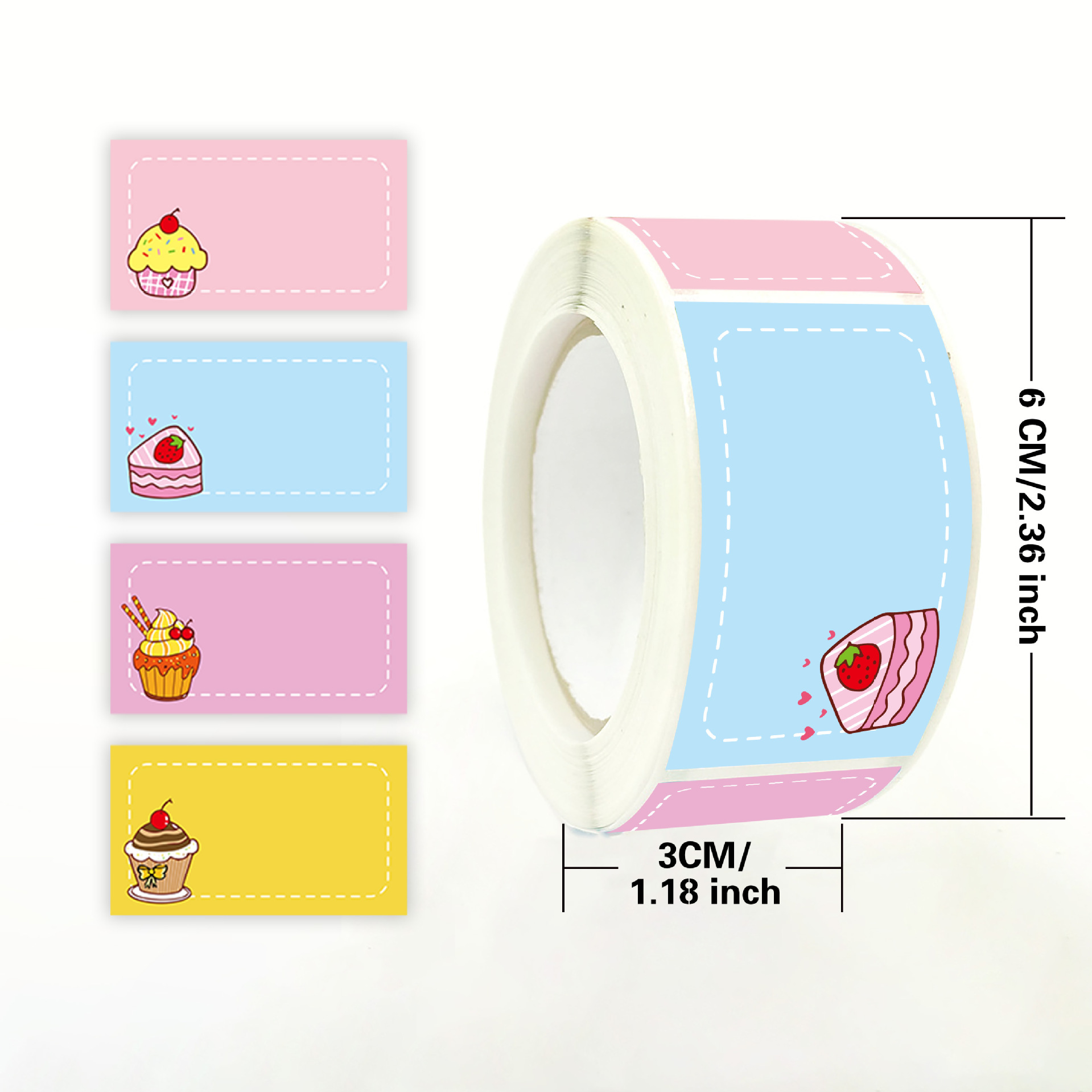 250pcs/roll Cartoon Name Stick - Food Storage Name review and price