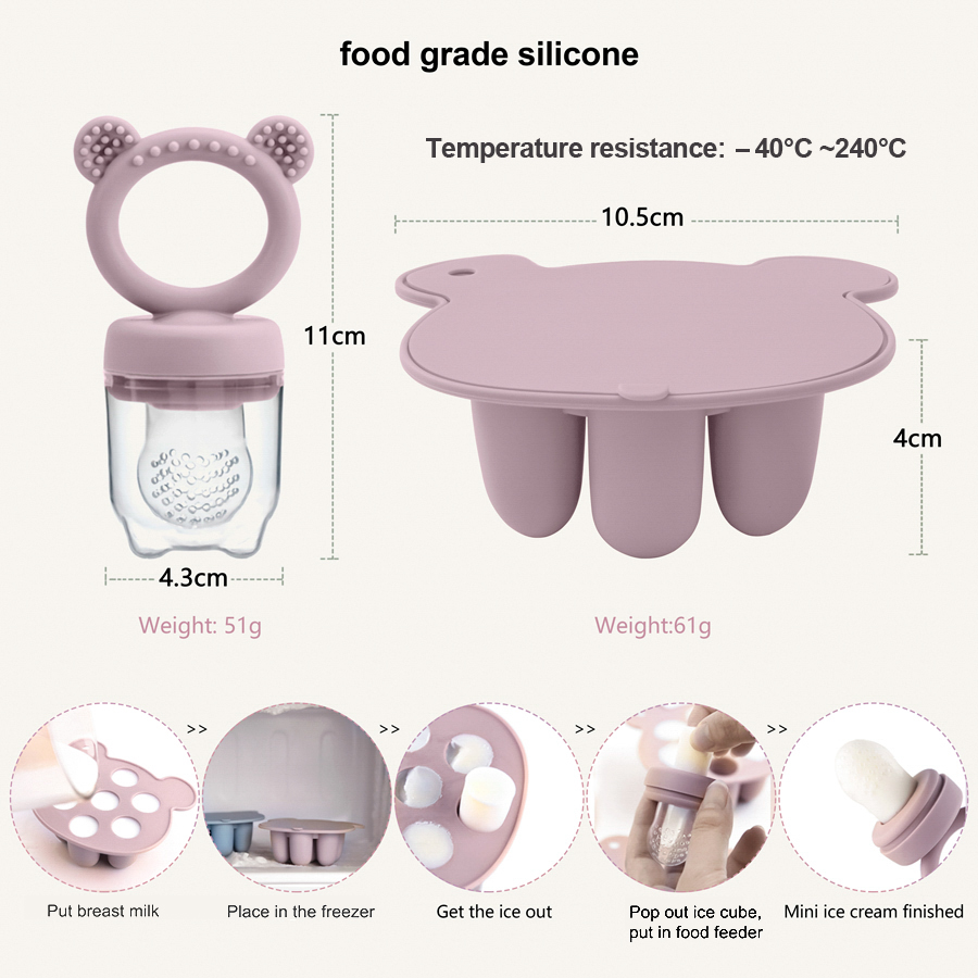 Baby Ice Cream Pops Silicone M - Food Storage 1 Year review and price