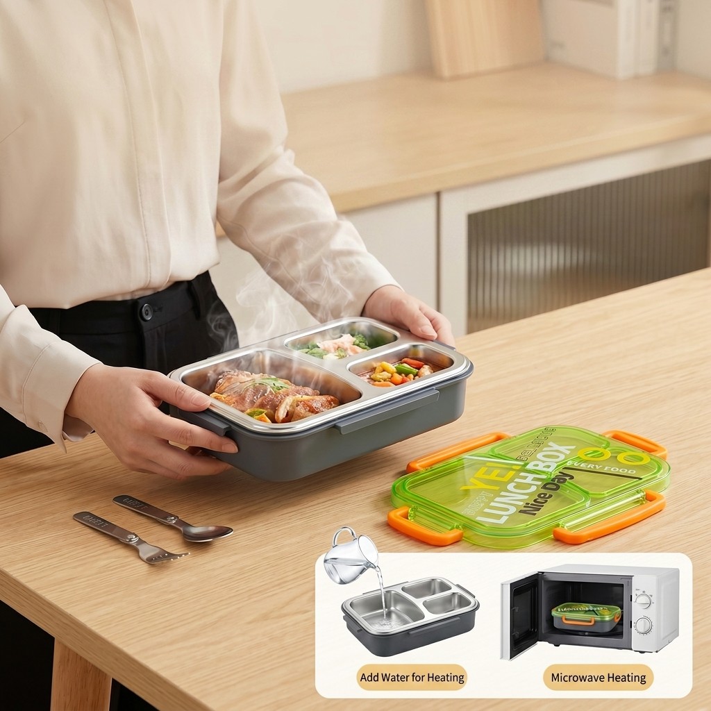 Microwavable 304 Stainless Ste - Food Storage Prep Containers review and price