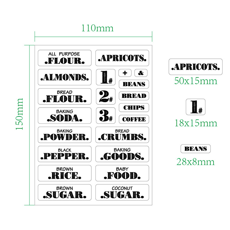 132pcs Kitchen Food Stickers W - Food Storage Labels review and price