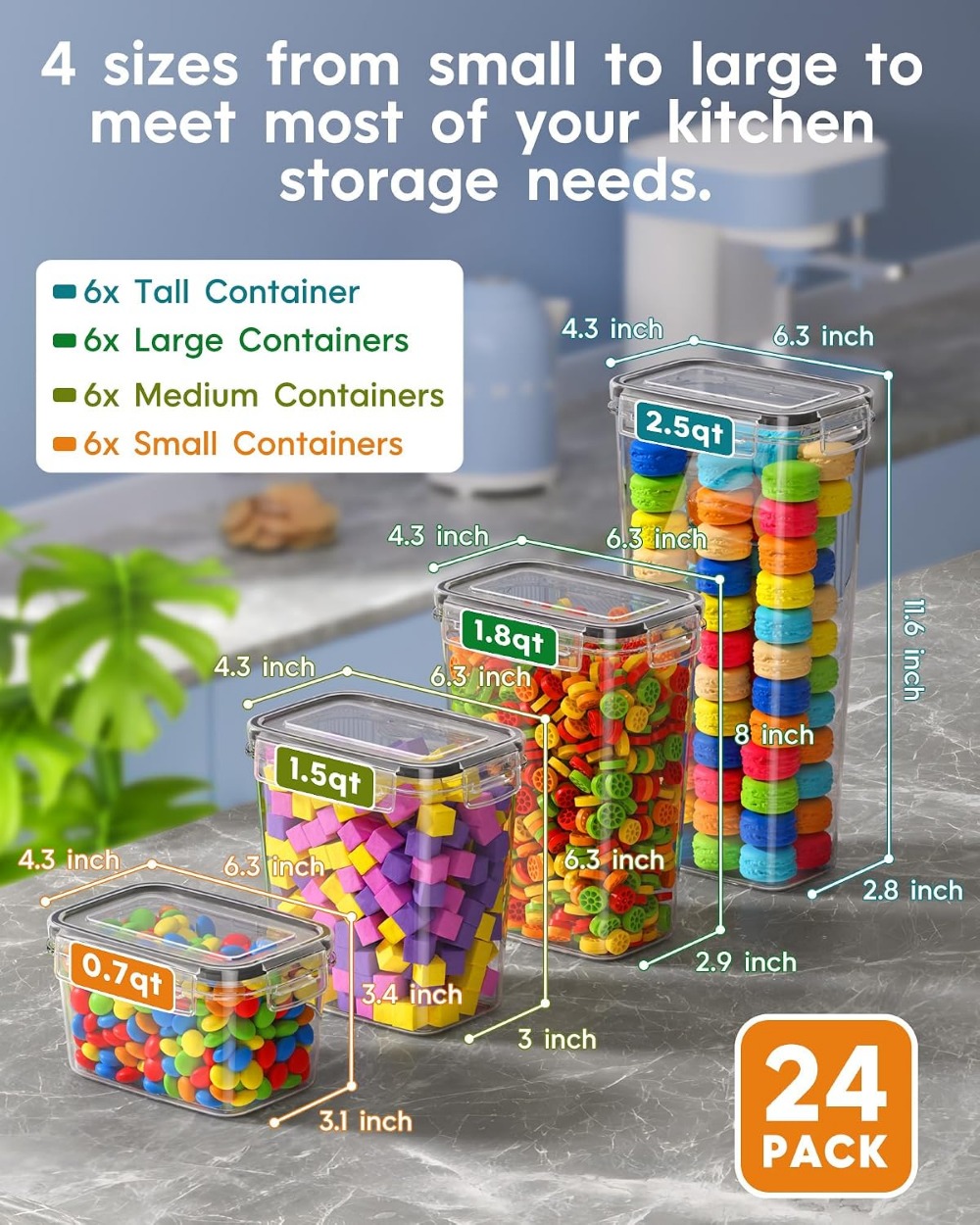 24 PCS Airtight Food Storage C - Food Storage Labels review and price