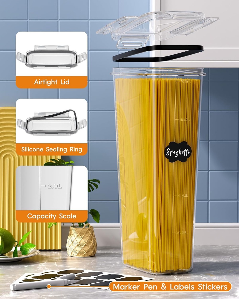 24 PCS Airtight Food Storage C - Food Storage Labels review and price