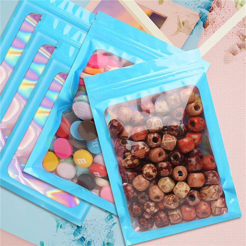 ABWZ-300Pcs Resealable Hologra - Food Storage In Mylar Bags review and price