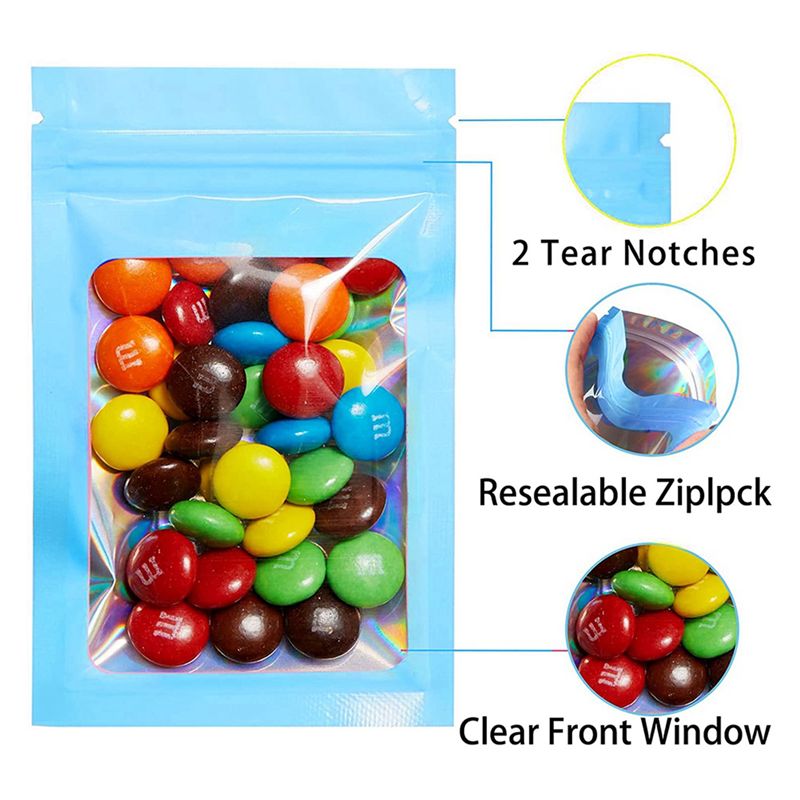 ABWZ-300Pcs Resealable Hologra - Food Storage In Mylar Bags review and price