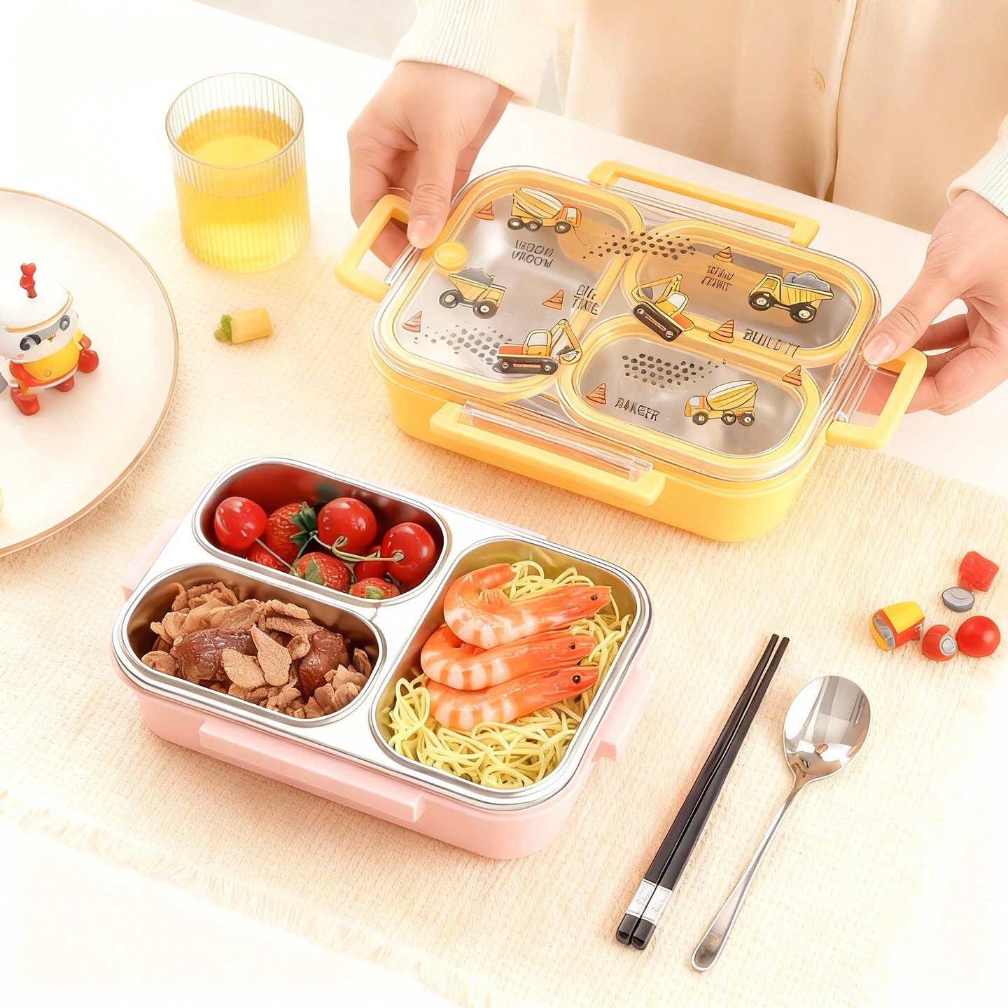 Large Capacity Cartoon Childre - Food Storage Box Large review and price