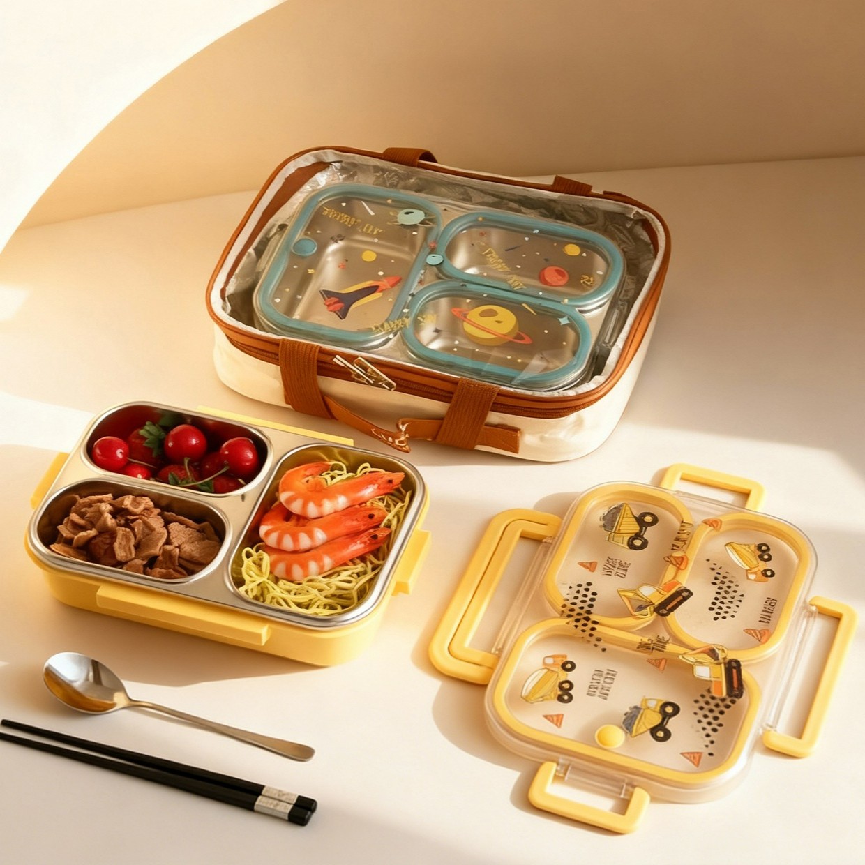 Large Capacity Cartoon Childre - Food Storage Box Large review and price